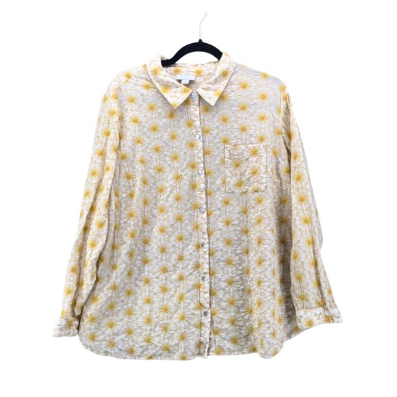 J. Jill Tops - J Jill Button Up Yellow XL